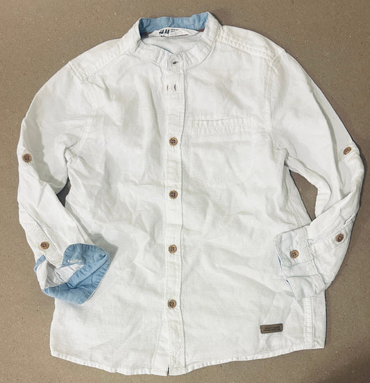 #15 H&M 6Y Button Down with Nehru Collar