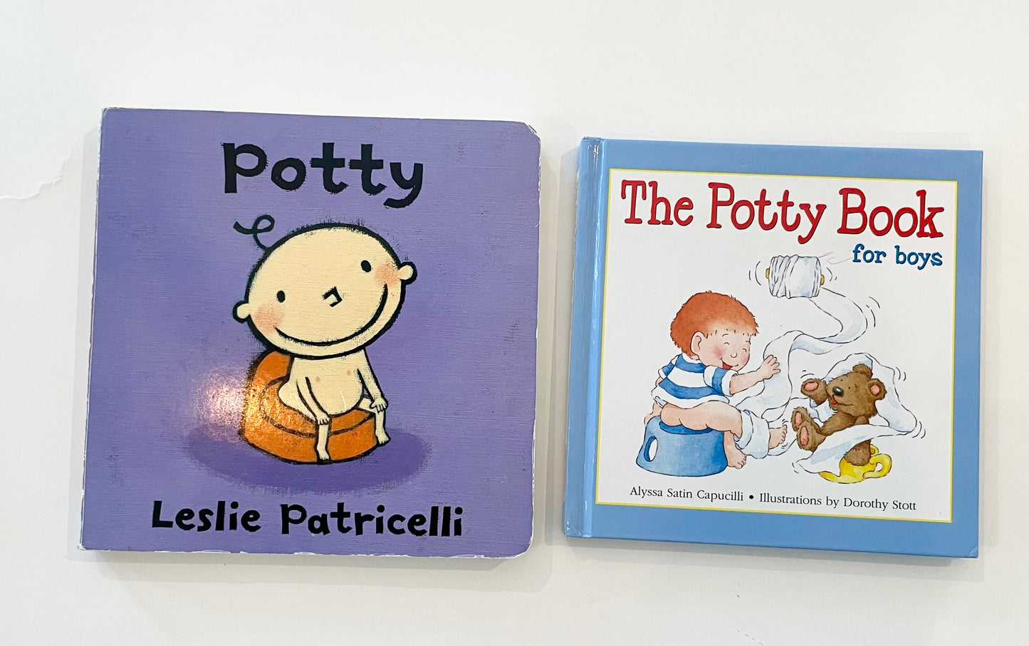 Set of 2 potty books for boys