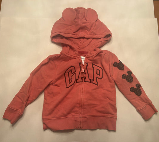 Copy of #28-Girls-2T-Gap-Minnie Mouse Zip-Up Hoodie