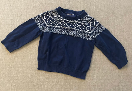 Seller #12 | Cherokee | Boys Navy Blue and White Pullover Sweater | VGUC | Size 12 months