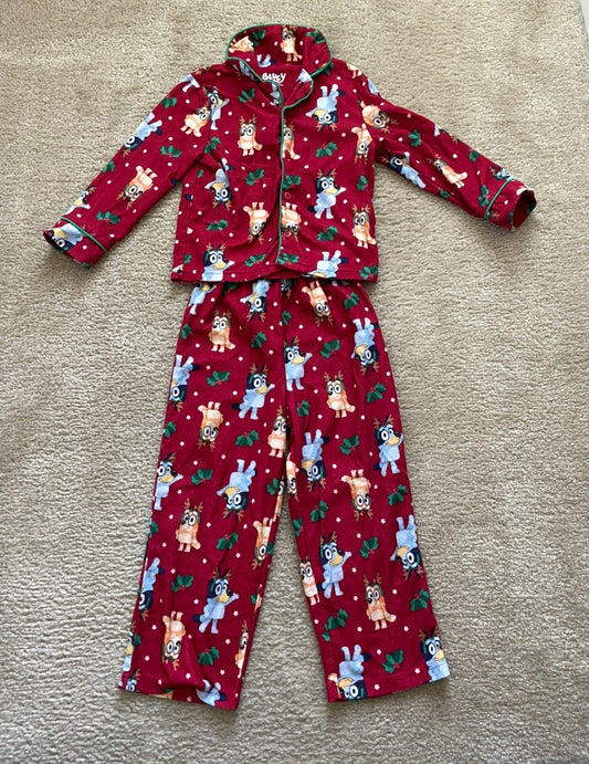 Seller 10- Girls 5T Bluey Christmas pajamas