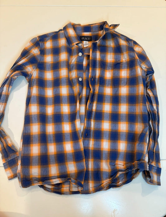 136 EUC Childrens Place Flannel Shirt  10/12