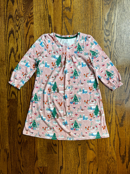 Seller #115 - Boden Girls 3-4Y Winter Animals Pink Nightgown, VGUC