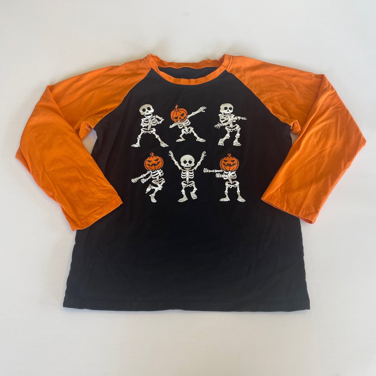 #118 | Size 8 | Boys Dancing Skeleton Halloween Shirt