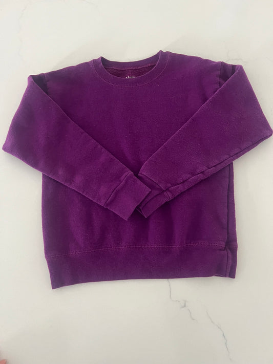 Hanes Purple Sweatshirt - Girls M