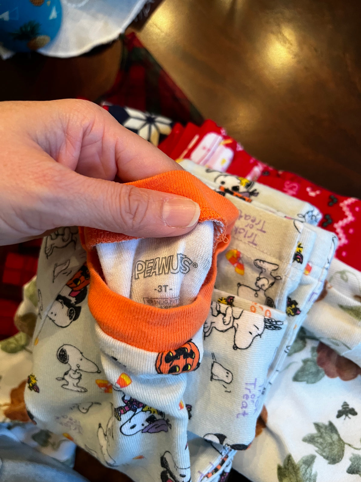 Seller #115 - Gender Neutral 3T Snoopy / Peanuts Halloween Pajamas, VGUC