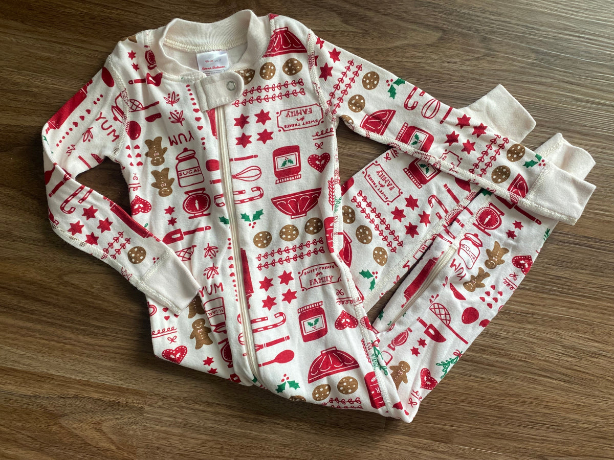 Seller 59 Hanna Anderson 3T holiday baking pajamas