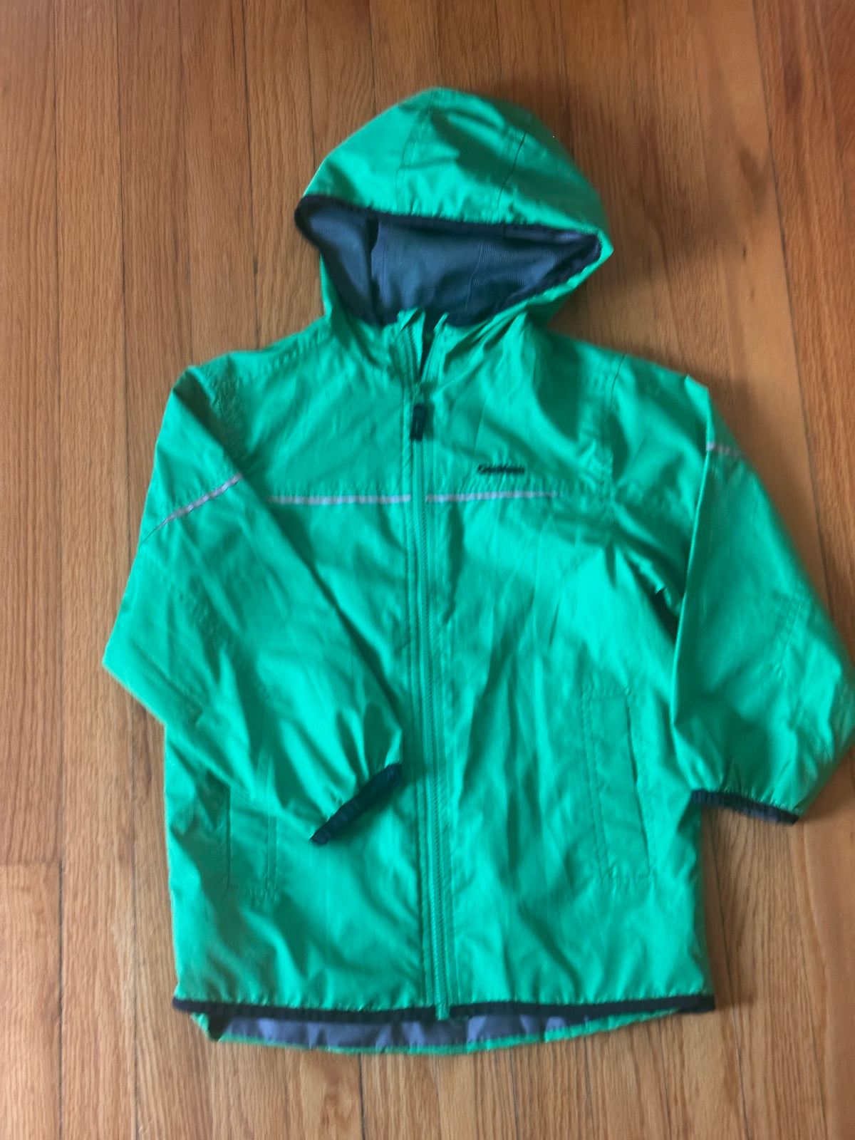 #163 OshKosh Green Windbreaker - size 7 - VGUC