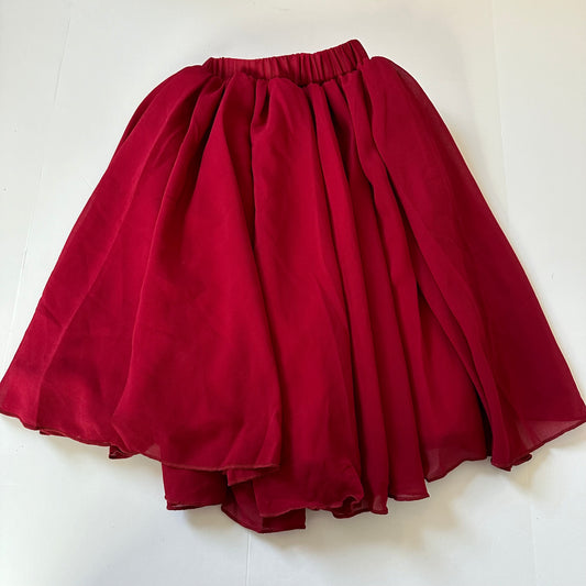 #86B Baileys Blossom cranberry Skirt Girls 2T