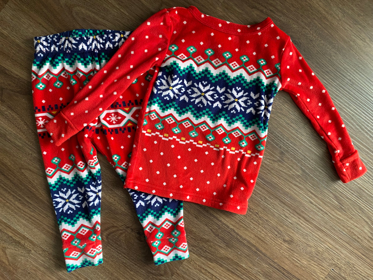 Seller 59 girls 3T Cat and Jack fair isle pajamas
