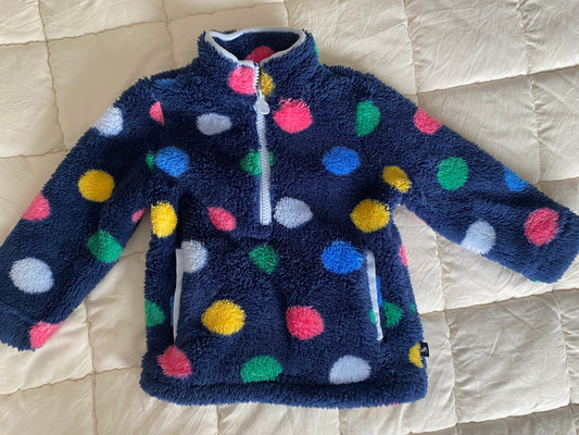Seller 59 Joules 2T girls navy polka dot fleece jacket