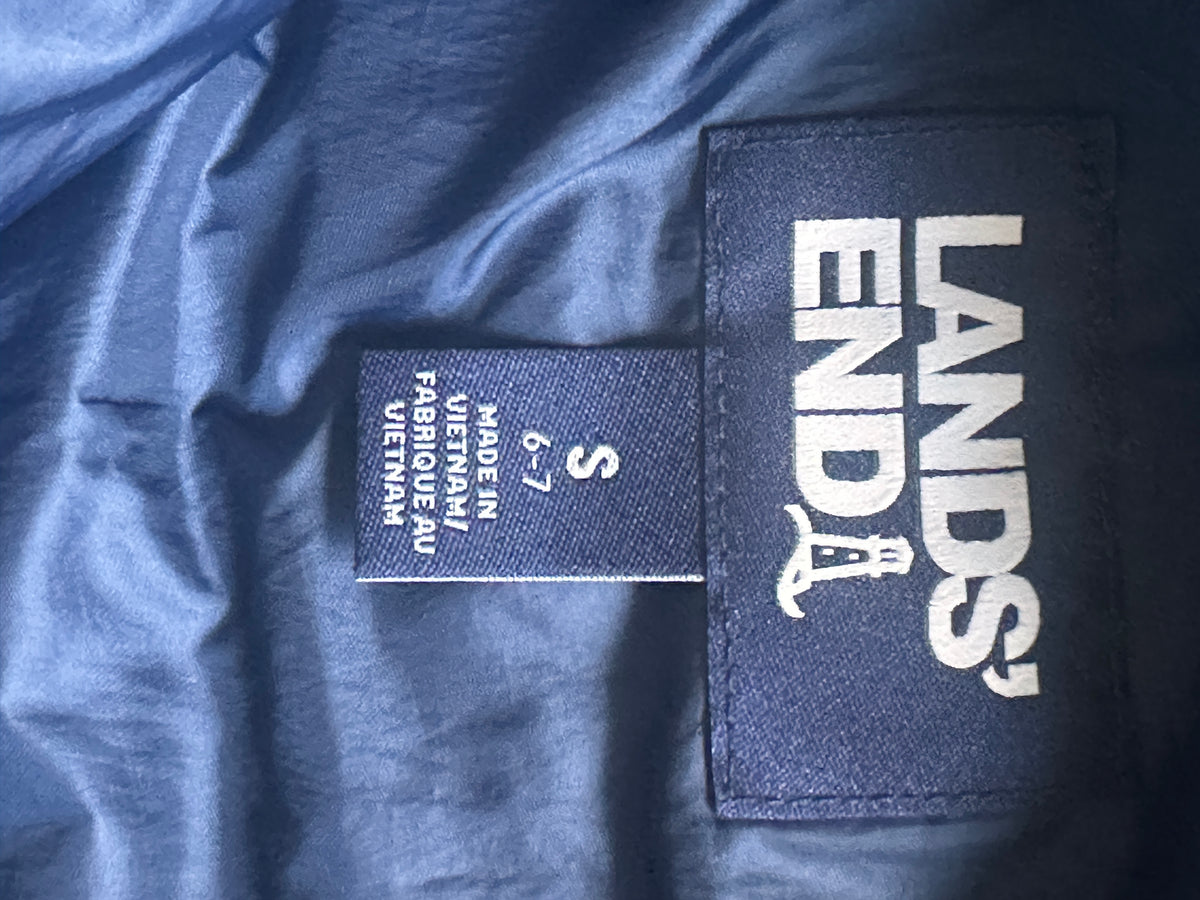 #163 Lands' End Constellation Packable Puffer Jacket - size S (6/7) - EUC