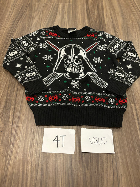 #138 - 4T - VGUC Darth Vader Christmas Sweater - PU 45236