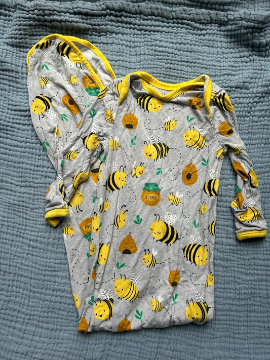Seller 128 - REDUCED Little Sleepies Bee Newborn Gown