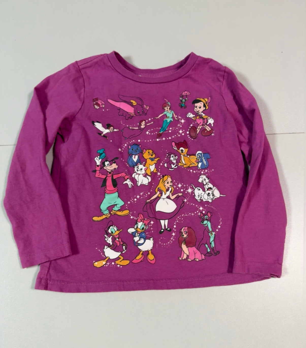 #155 3 piece girls Disney shirt bundle, size 4T