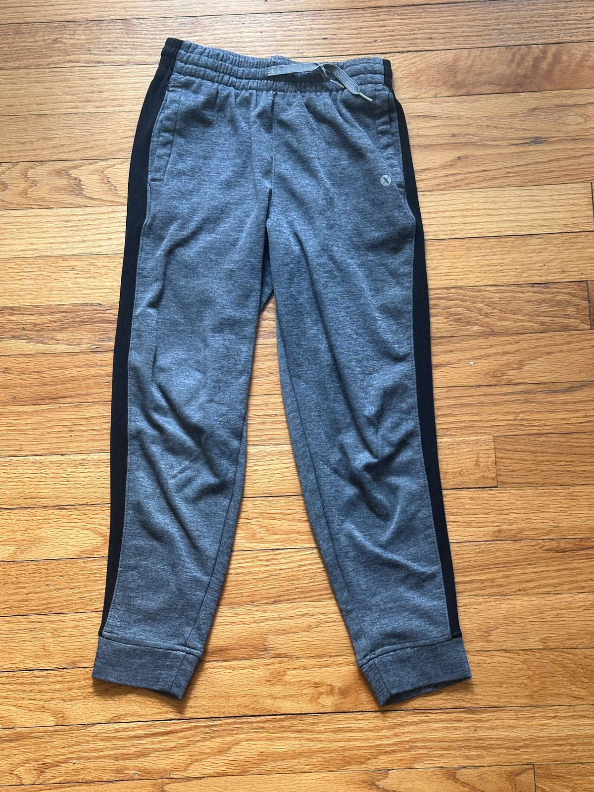 #163 Set of 2 Jogger Sweatpants (gray and black) - size 8 - VGUC