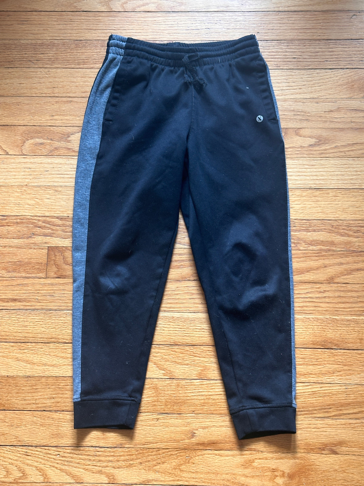 #163 Set of 2 Jogger Sweatpants (gray and black) - size 8 - VGUC