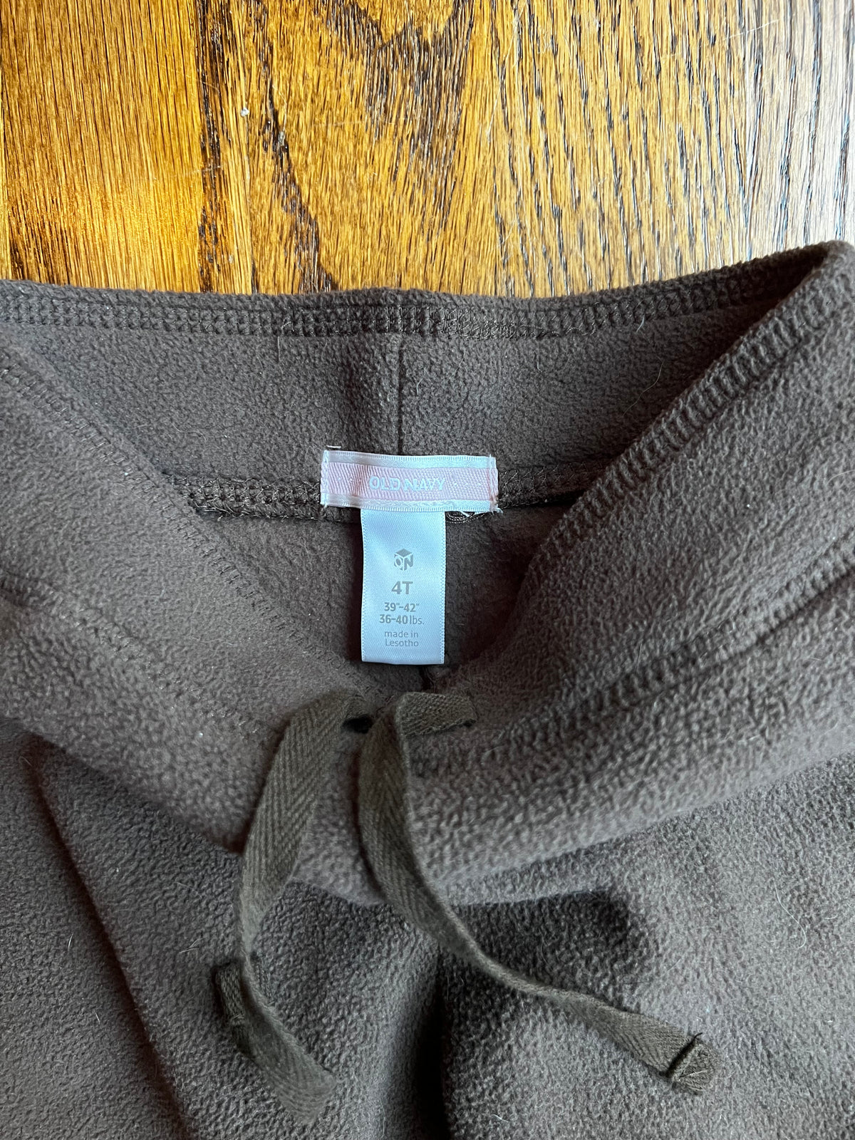 Seller #115 - Old Navy Girls 4T Brown Fleece Pants with Pockets, GUC