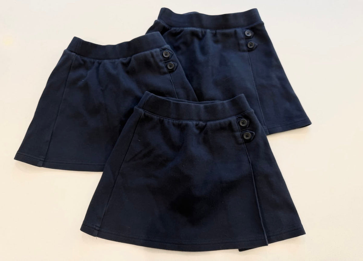 #9 *REDUCED* Girls XS (4/5) Bundle of 3 Uniform Navy Skorts, C&J, GUC