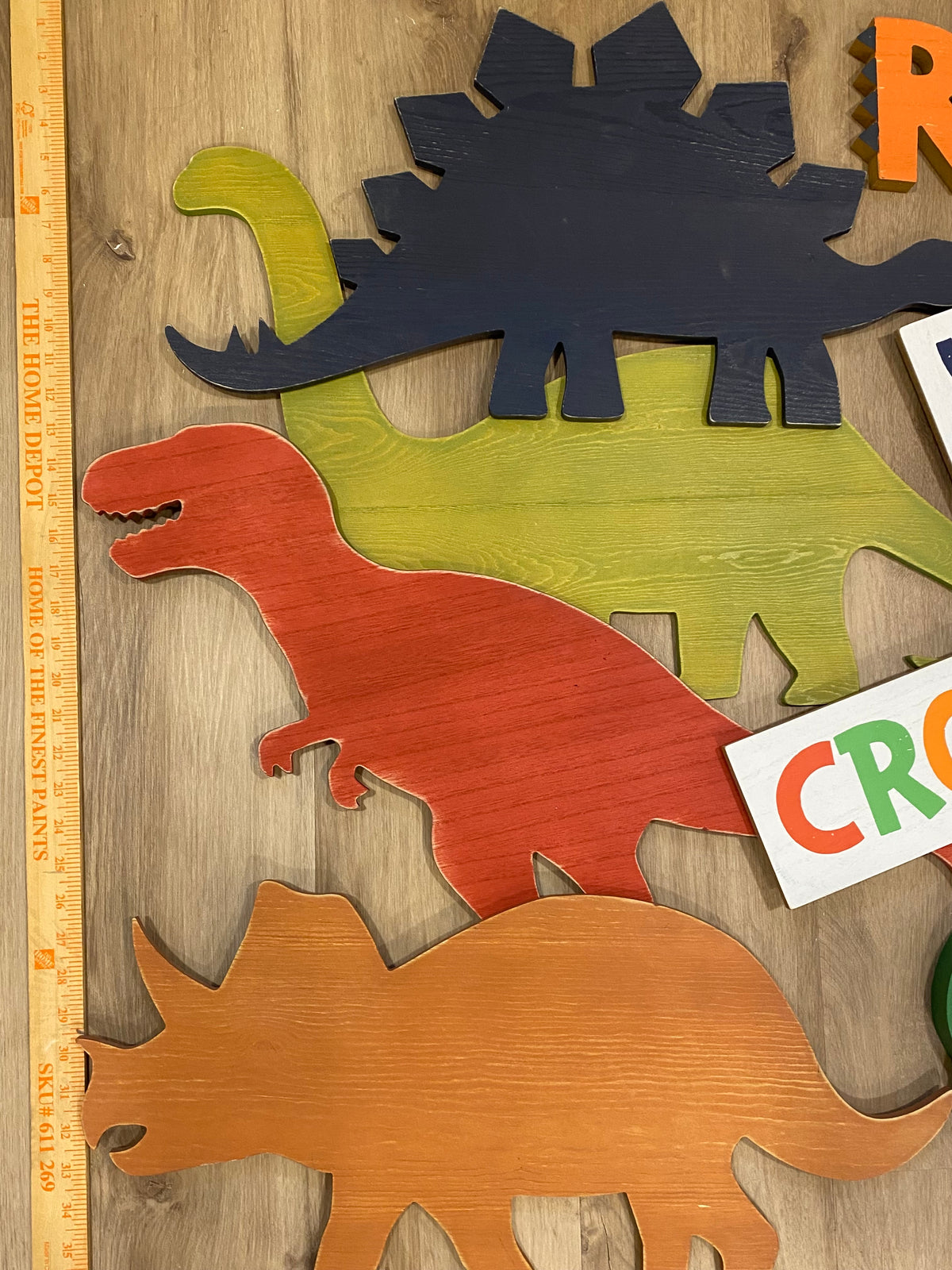 Seller 59 bundle of wooden dinosaur wall decor
