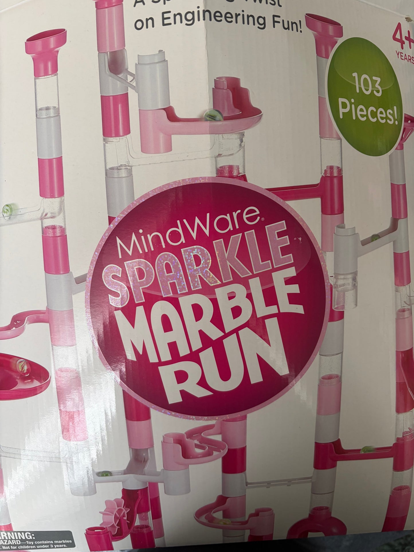 Seller #91 MindWare "Sparkle Marble Run" VGUC all original pieces in set