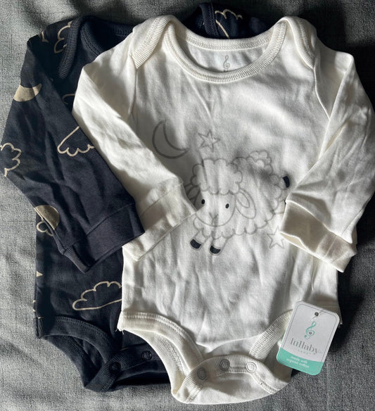 Seller #13 Lullaby Lane gender neutral 0-3 months onesie bundle NWT