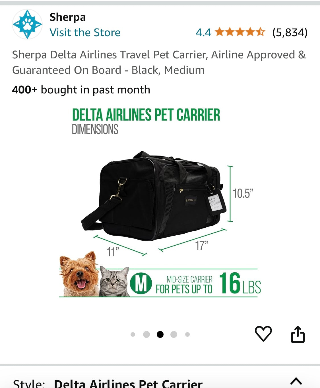 #13 GUC Pet carriers airline approved