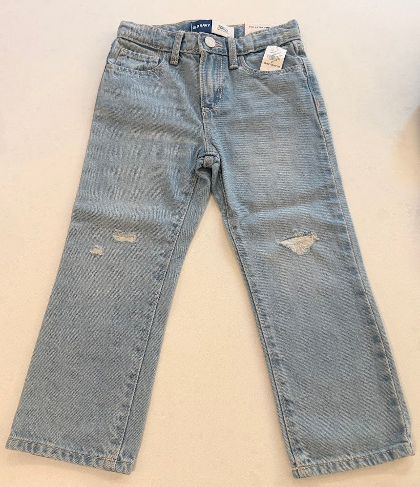 #9 Girls 4T Old Navy Slouchy Straight Jeans, NWT *REDUCED