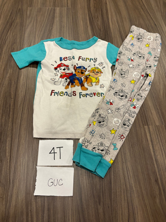 #98B - 4T - Paw Patrol GUC Pajamas