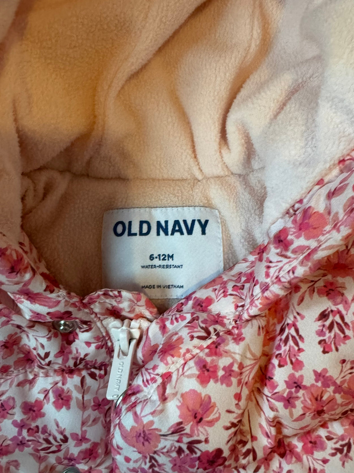 Seller #129 - Old Navy 6-12 Month Floral Winter Coat with Hood
