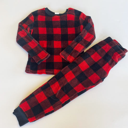 #118 | Size S 6/7 | Cat & Jack Boys Soft Fleece Buffalo Check Pajamas