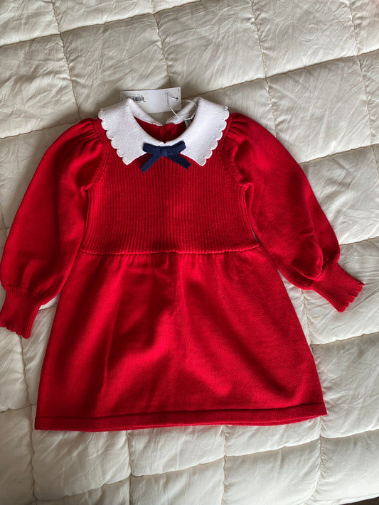 Seller 59 Janie and Jack red sweater dress size 18-24 mo