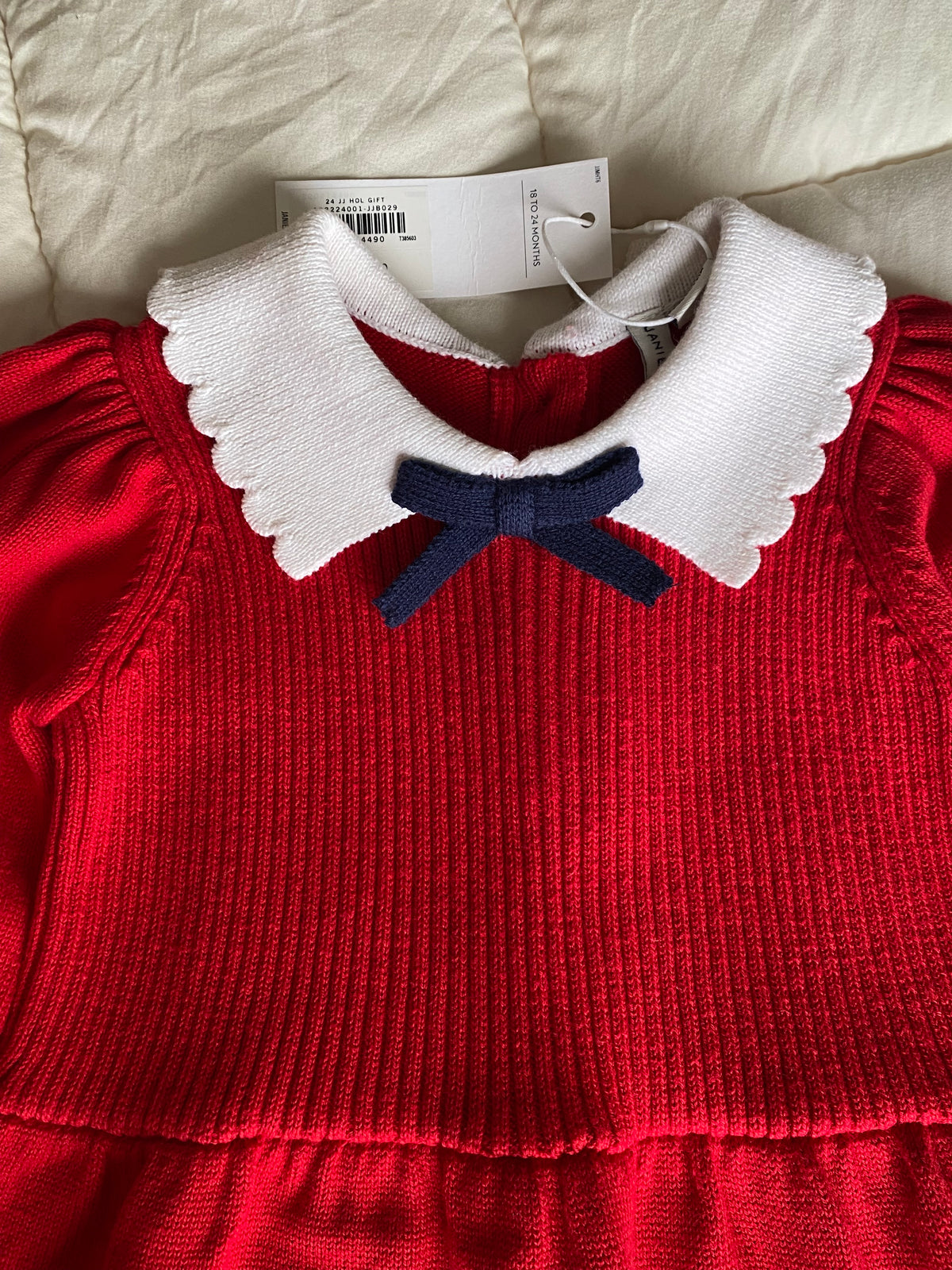 Seller 59 Janie and Jack red sweater dress size 18-24 mo