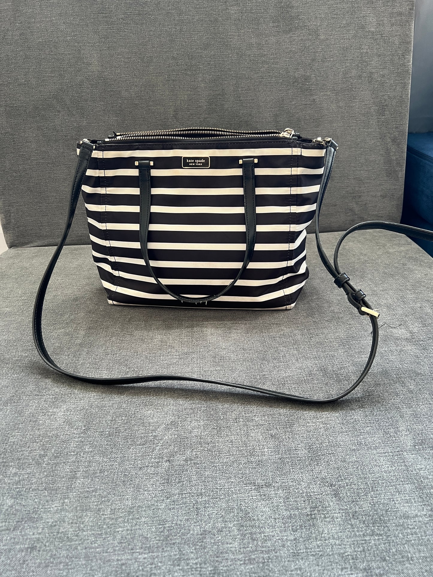 Kate Spade Striped Over the Shoulder Bag with Crossbody Strap- PPU 45044 (Liberty Twp)