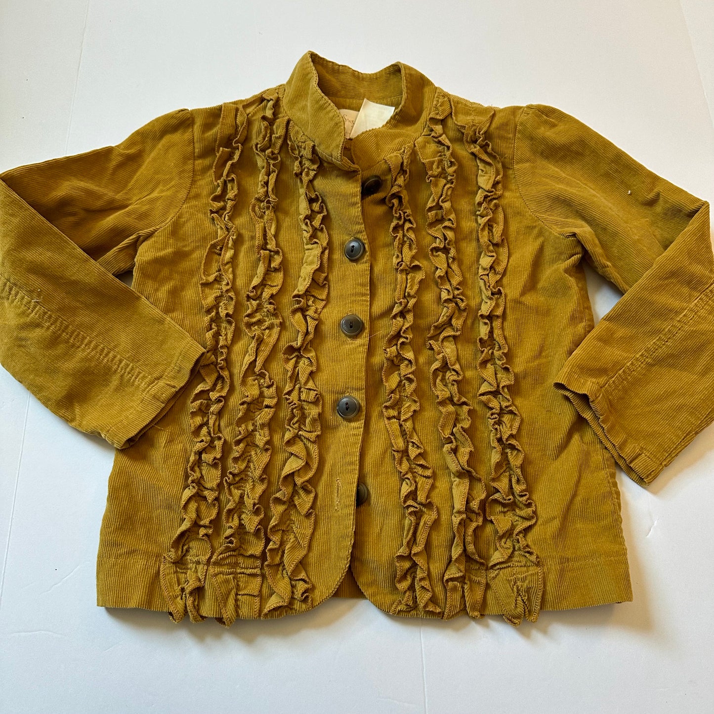 #86B Sweet Honey Mustard Yellow Jacket girls 3T