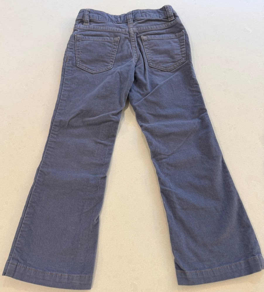 #9 Girls Mini Boden 5Y Blue/Purple/Periwinkle Corduroy Flare Pants VGUC/EUC