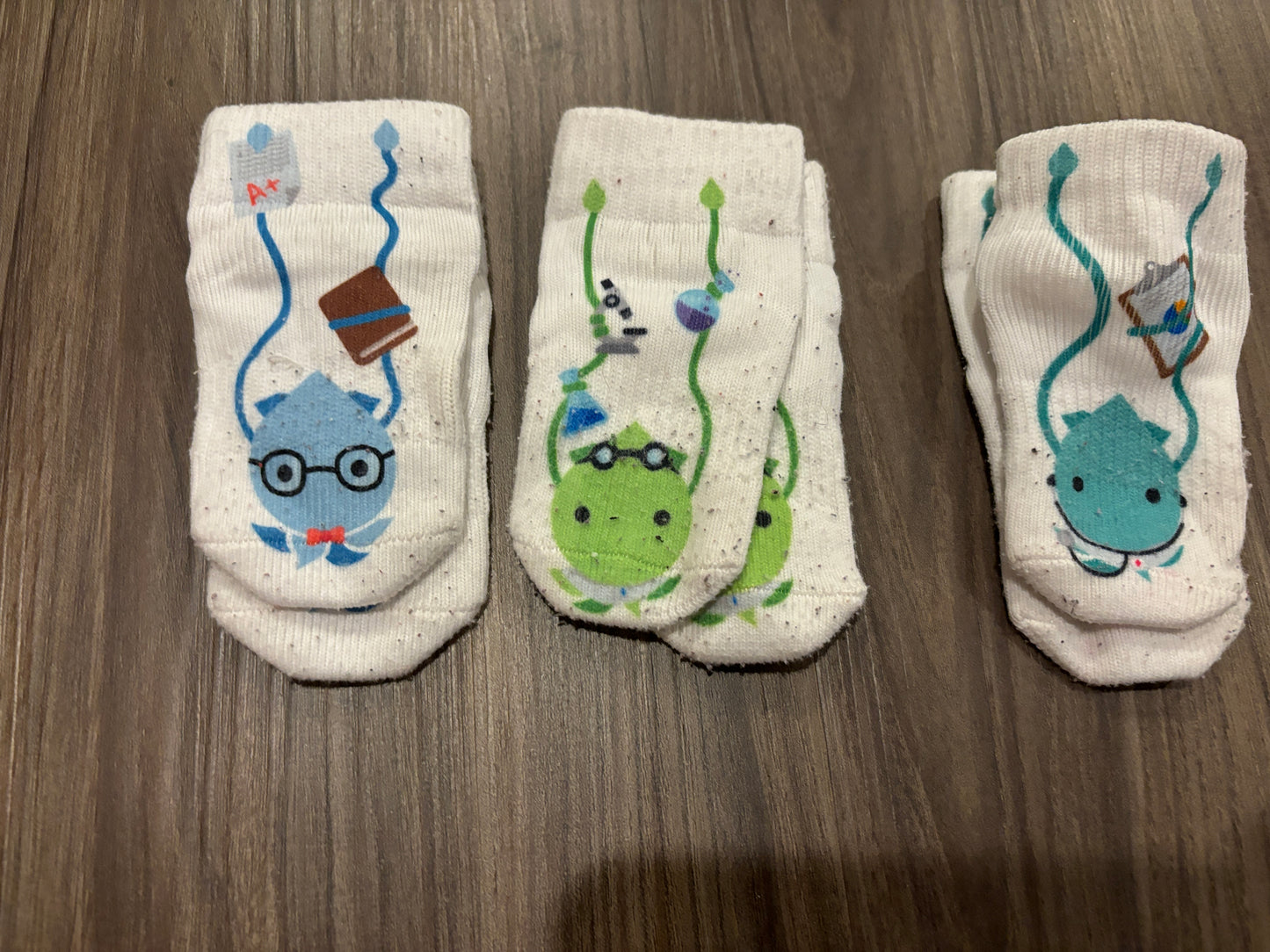 #98B - 0-6 Mo - Squid Socks 3 Pack Gender Neutral