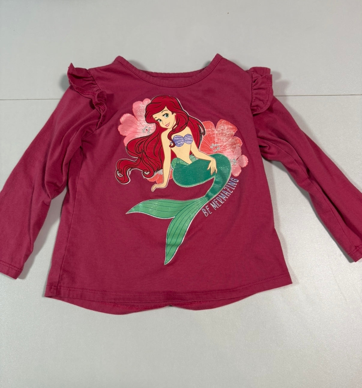 #155 3 piece girls Disney shirt bundle, size 4T