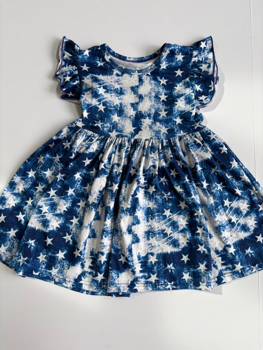 Seller #105 - 3-4T Girls Small Shop Star Dress VGUC