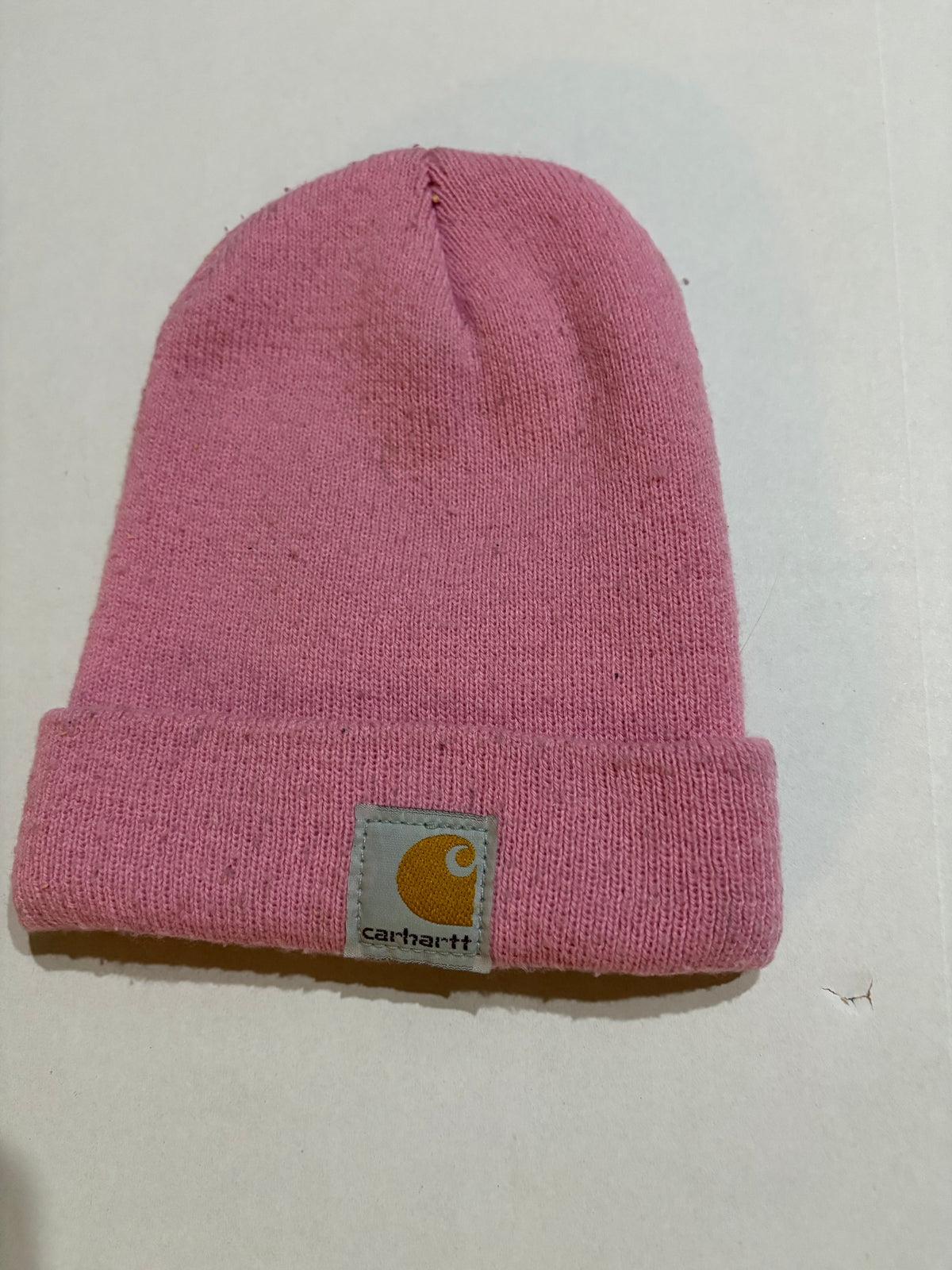 #25 Girls toddler size Carhartt pink beanie hat
