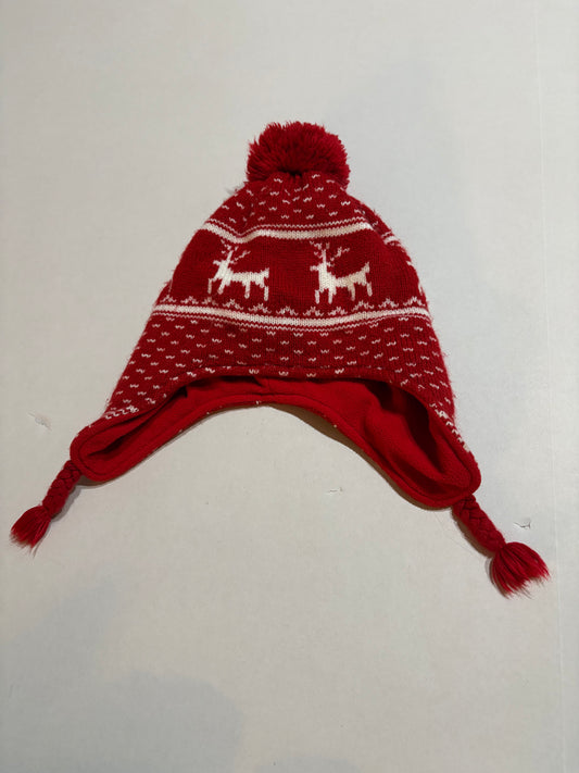#25 Girls / boys / unisex red and white winter hat - Old Navy size S (fit my 4 year old)