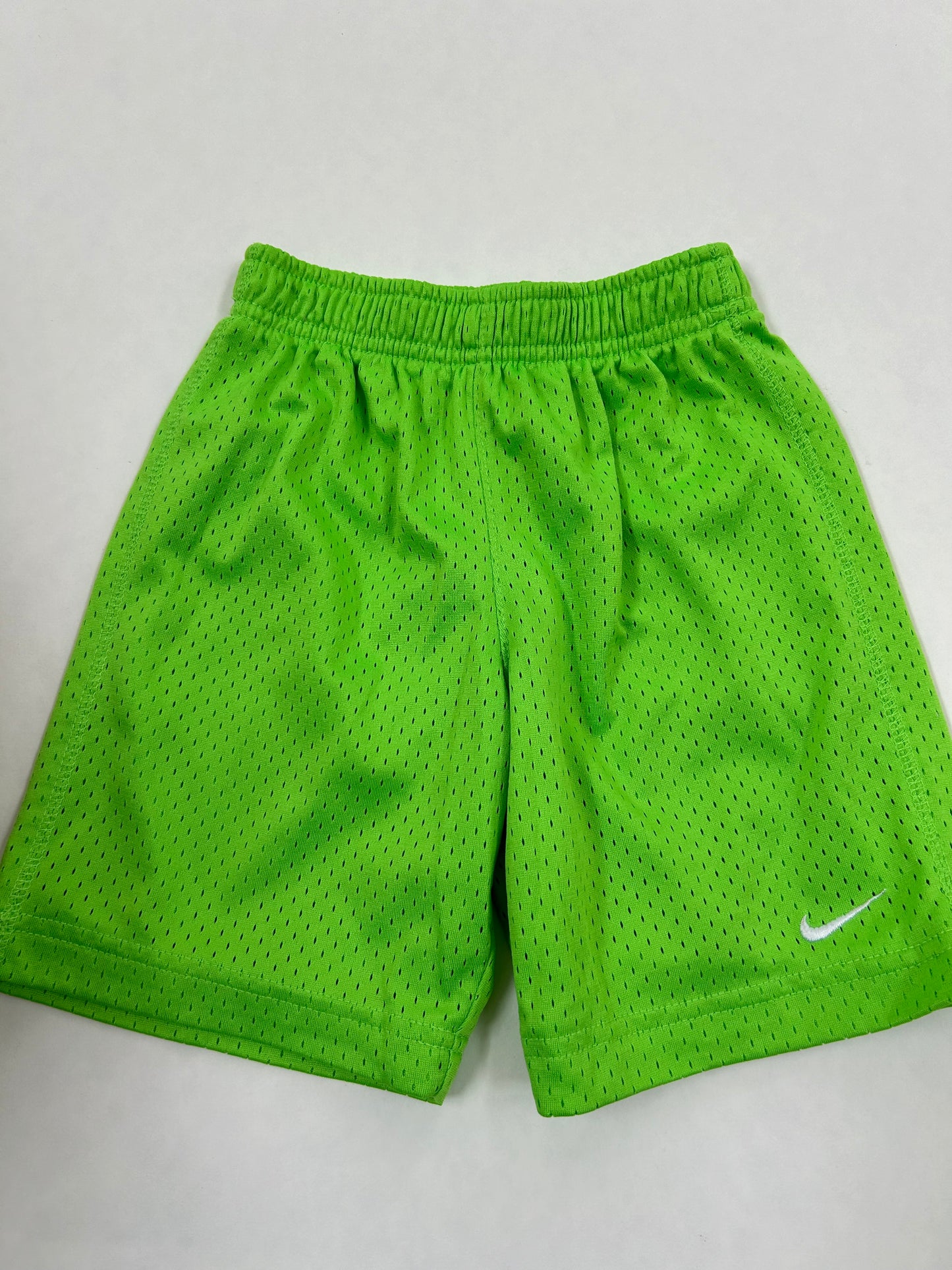 Boys 4T Nike Neon green mesh shorts