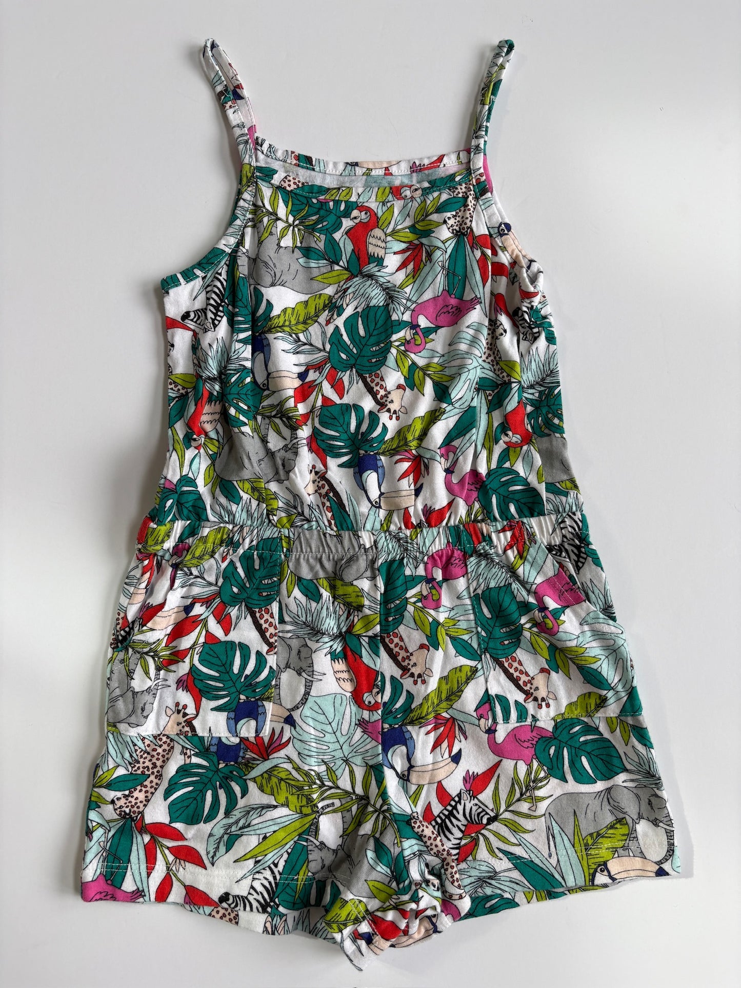 Seller #105 - 4T Girls Animal/Zoo Print Wonder Nation Romper VGUC