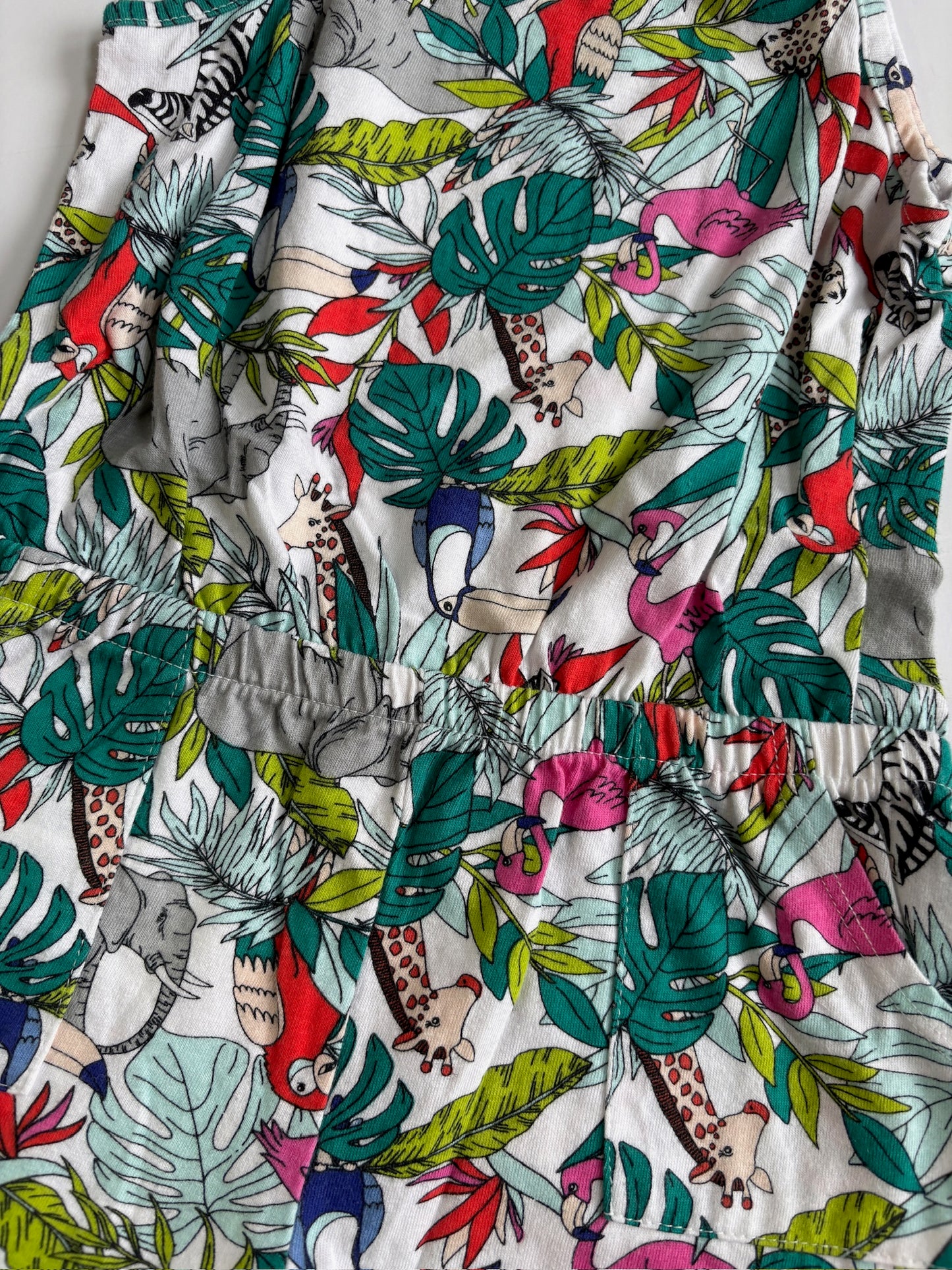 Seller #105 - 4T Girls Animal/Zoo Print Wonder Nation Romper VGUC