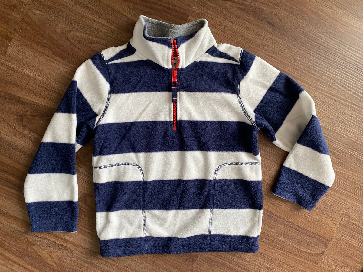 #59 Carter’s boys 6 fleece 1/4 zip sweatshirt