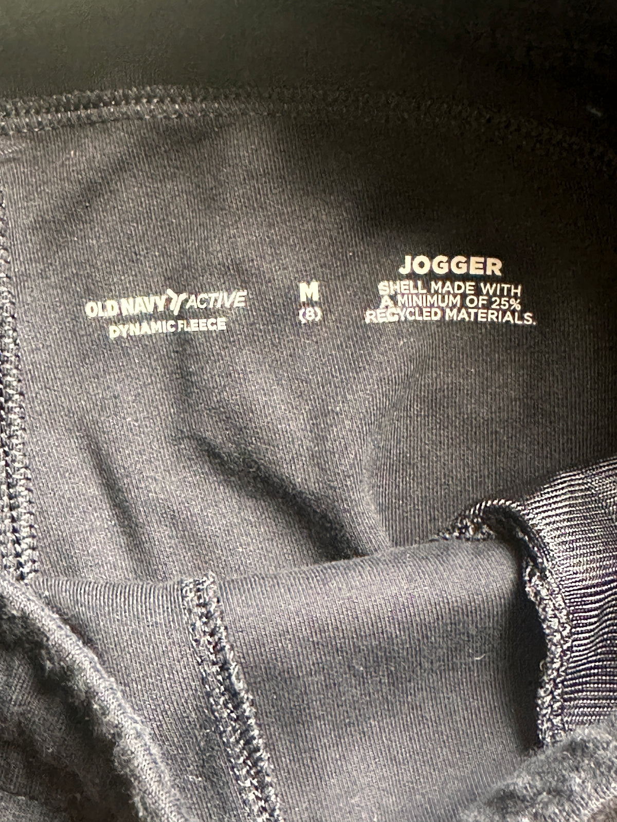 #163 Old Navy Active Dynamic Fleece Joggers - size M (8) - EUC