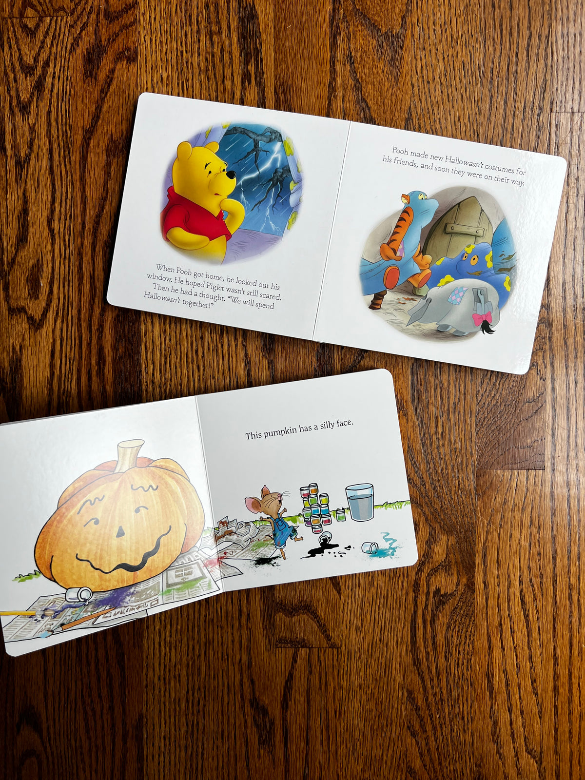 Seller #115 - Halloween Board Books - Winnie the Pooh & If You Give a Mouse a Cookie, EUC