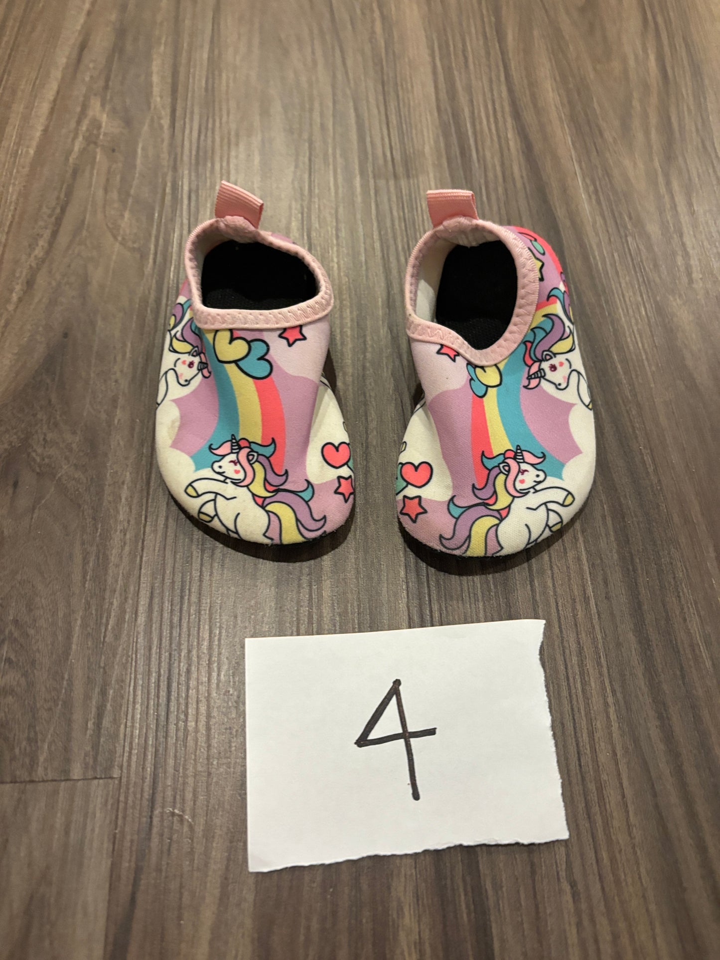 #98B - Toddler Girl Size Unicorn Water Shoes