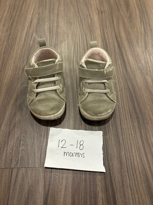 #138 - 12-18 Mo - GUC Stride Rite - Grey Gym Shoes - PU 45236