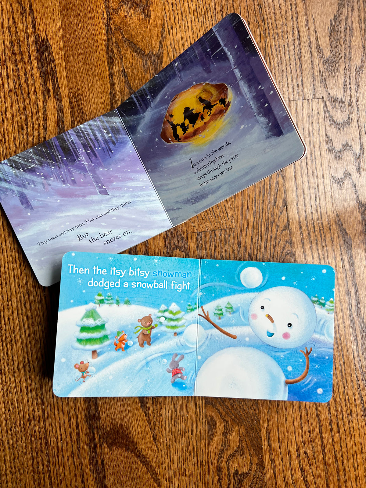Seller #115 - Winter Board Books (Bear Snores On & Itsy Bitsy Snowman), VGUC/GUC